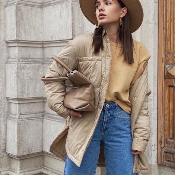 ZARA Light Weight Puffer oversized Shacket - Picture 2 of 12